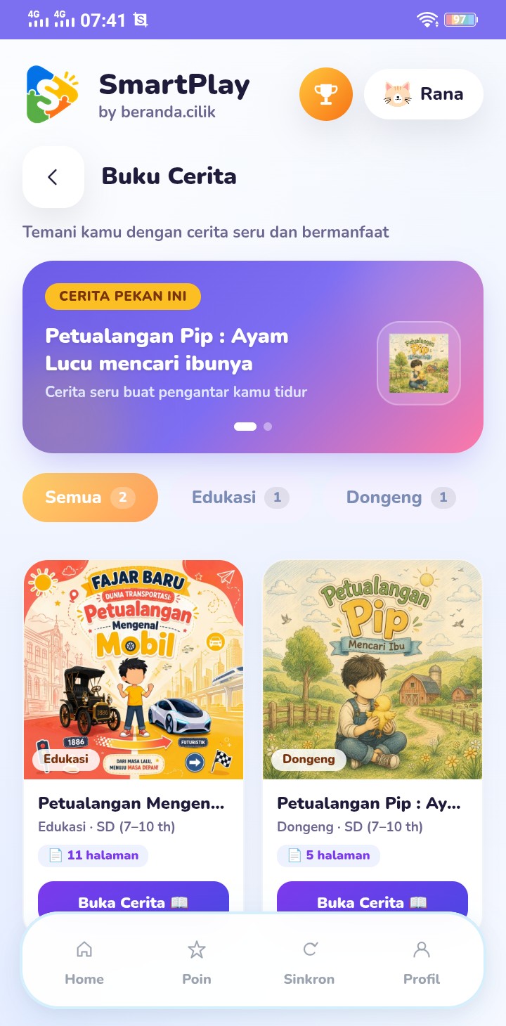 Coret Worksheet di Layar